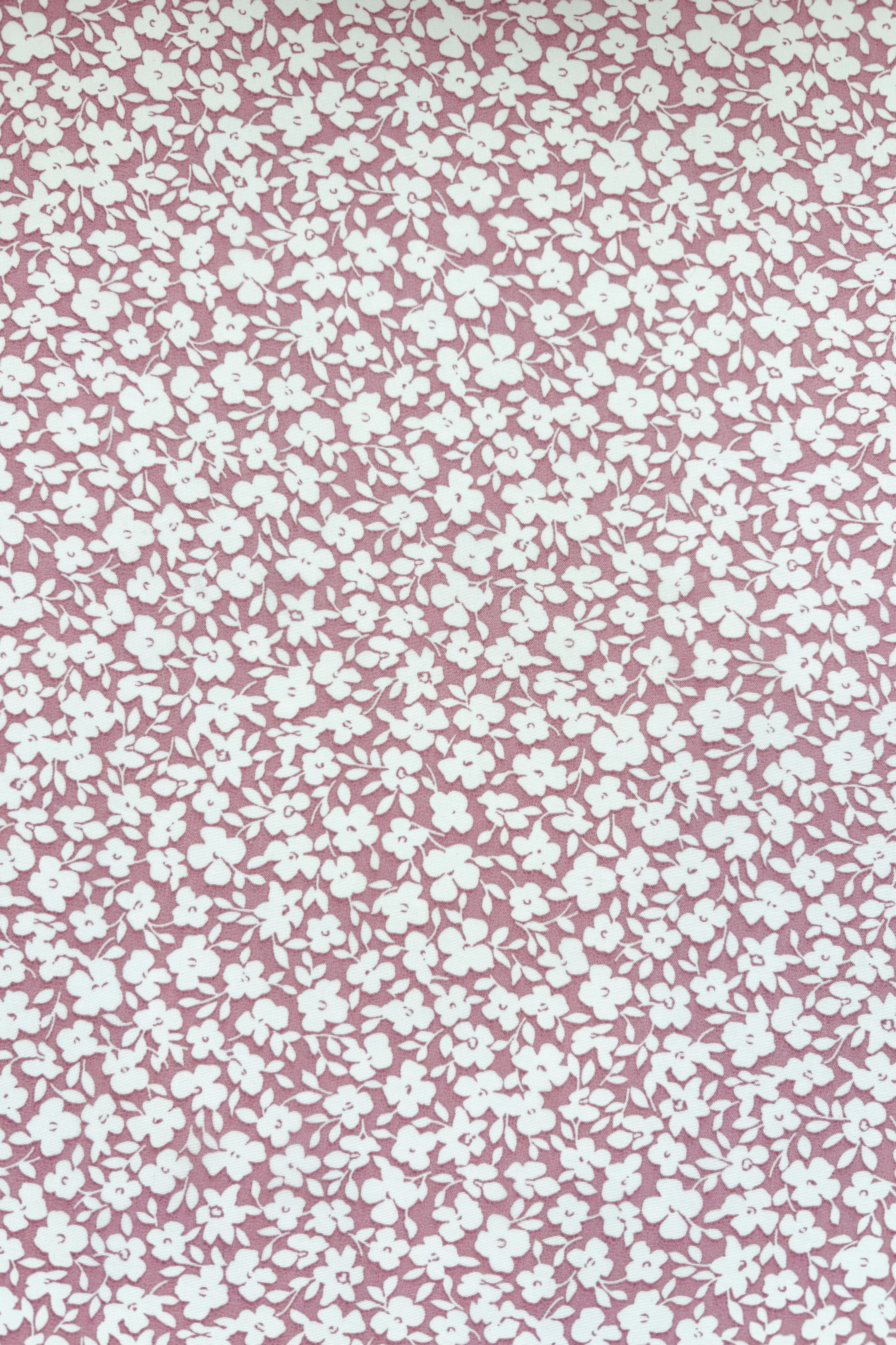 Pink/white little flower chiffon