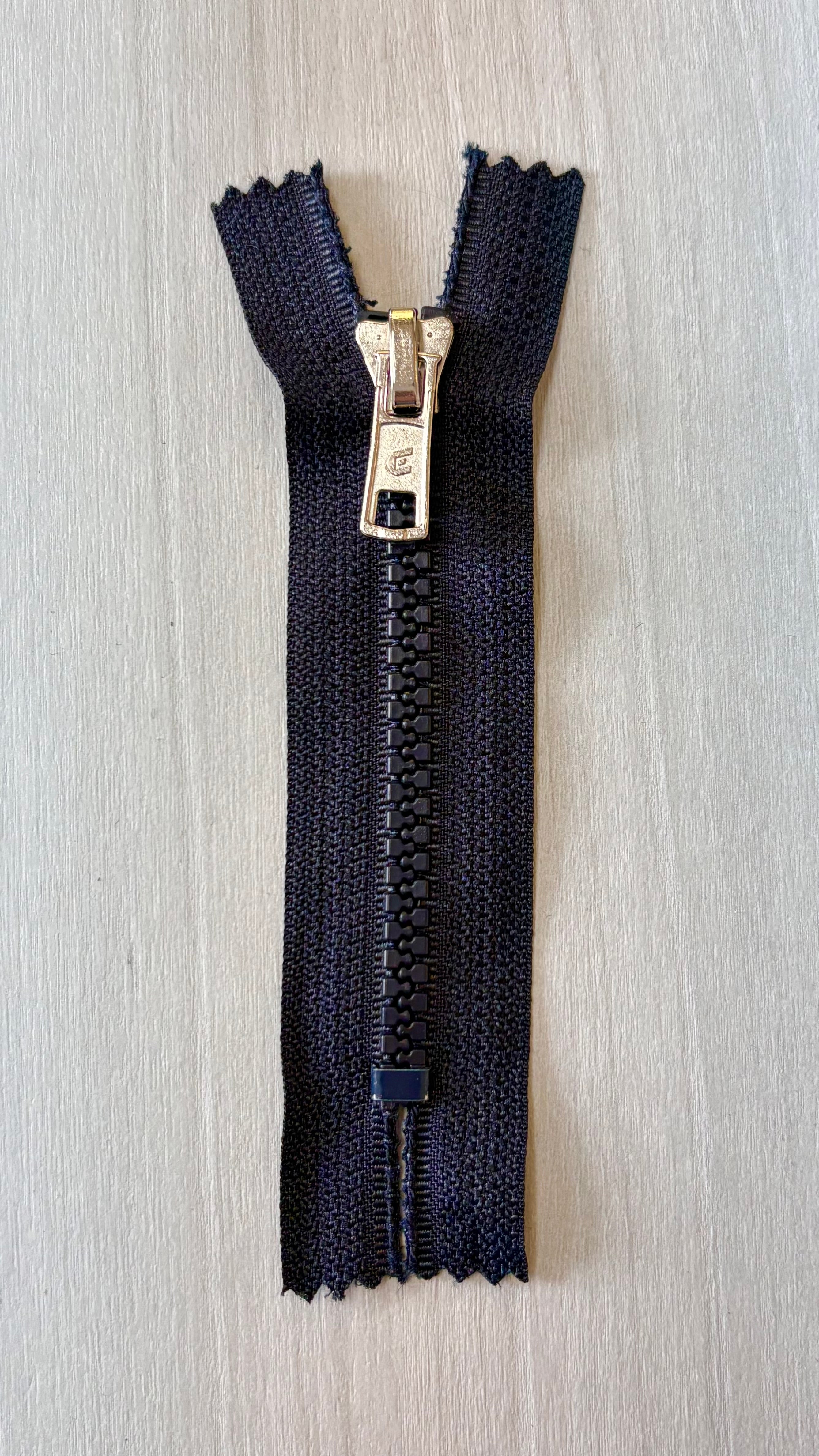 Fermeture éclair non séparable 10cm - marine