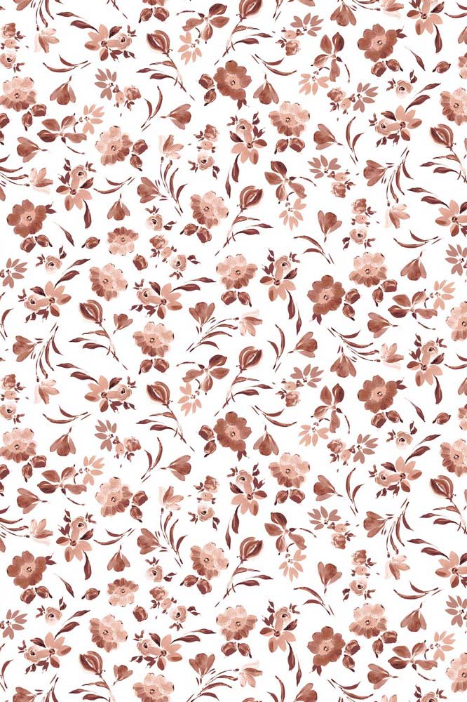 Jersey CL white floral terracotta