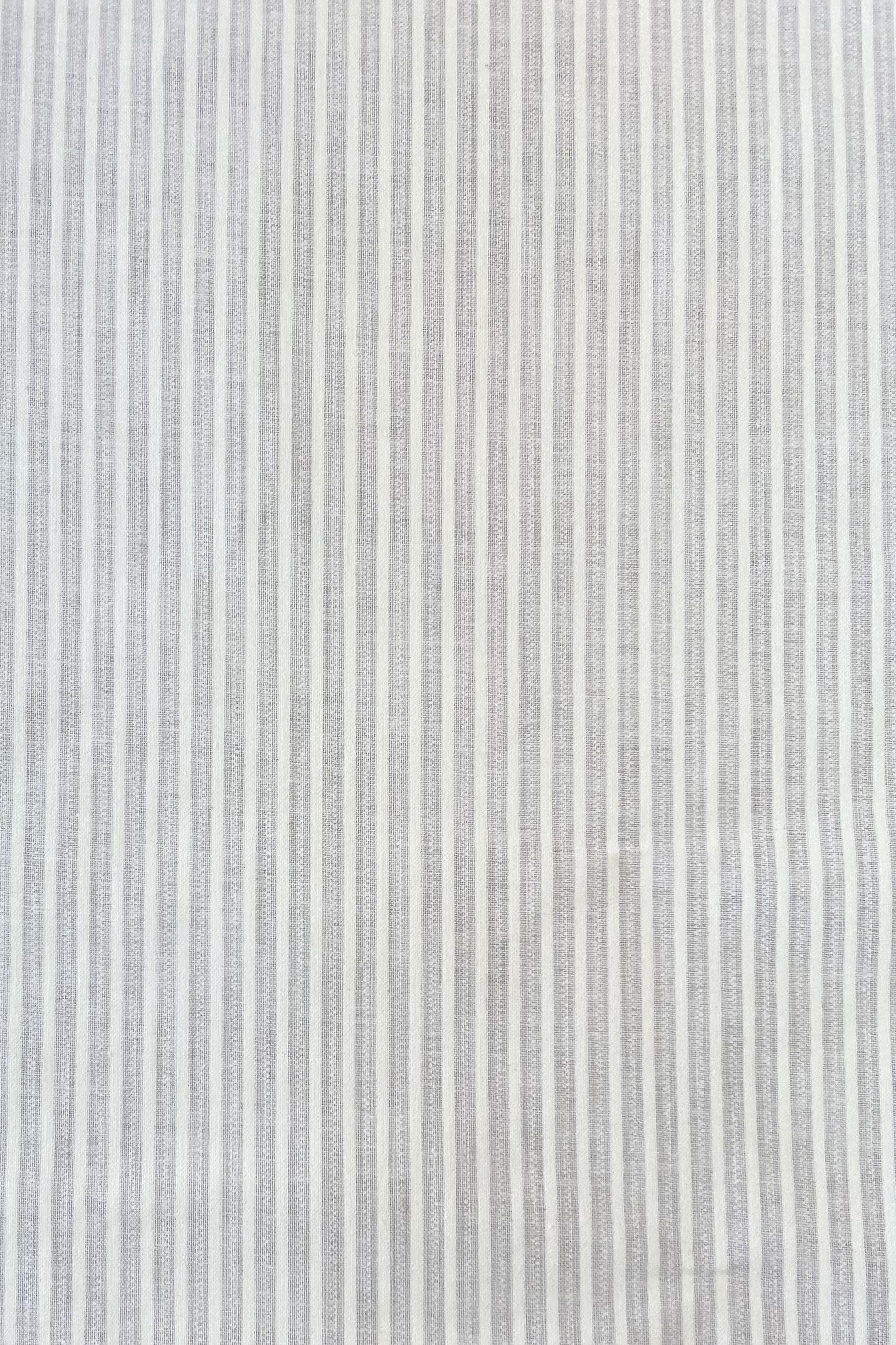 White striped poplin cotton