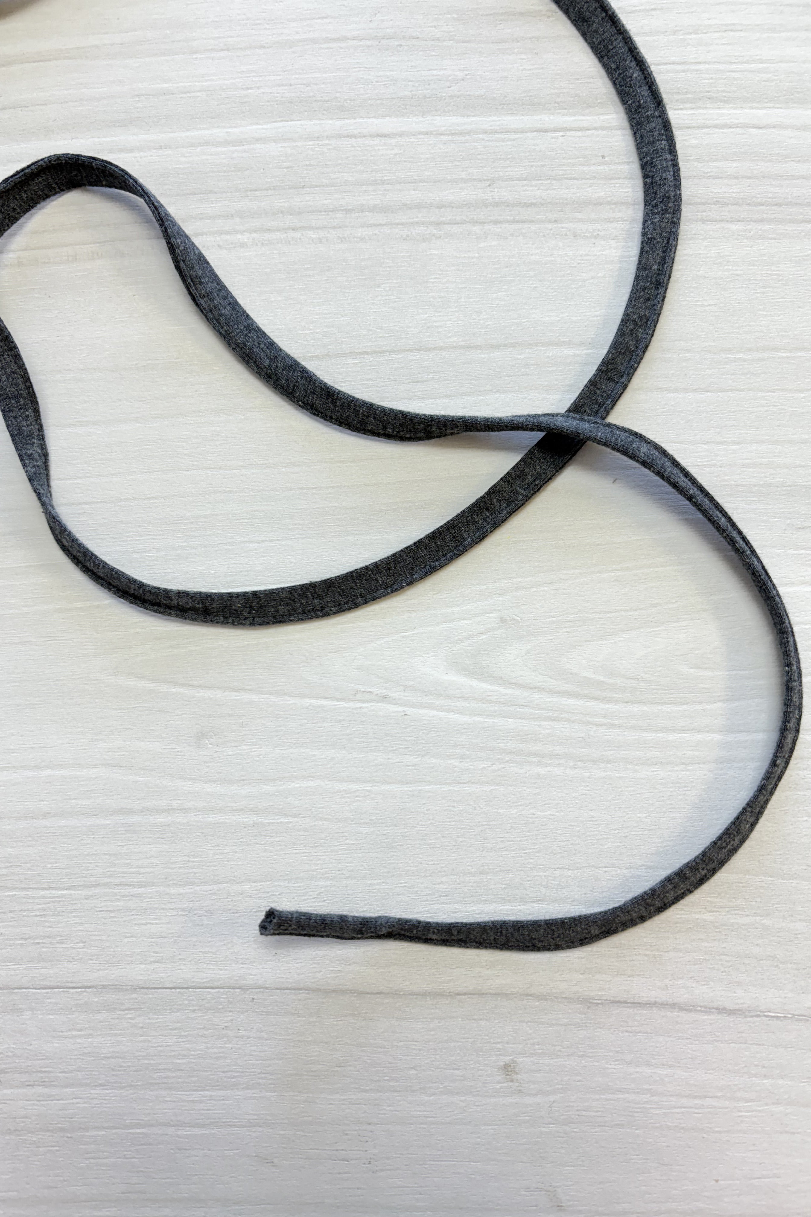 Cordon plat 1cm - charcoal