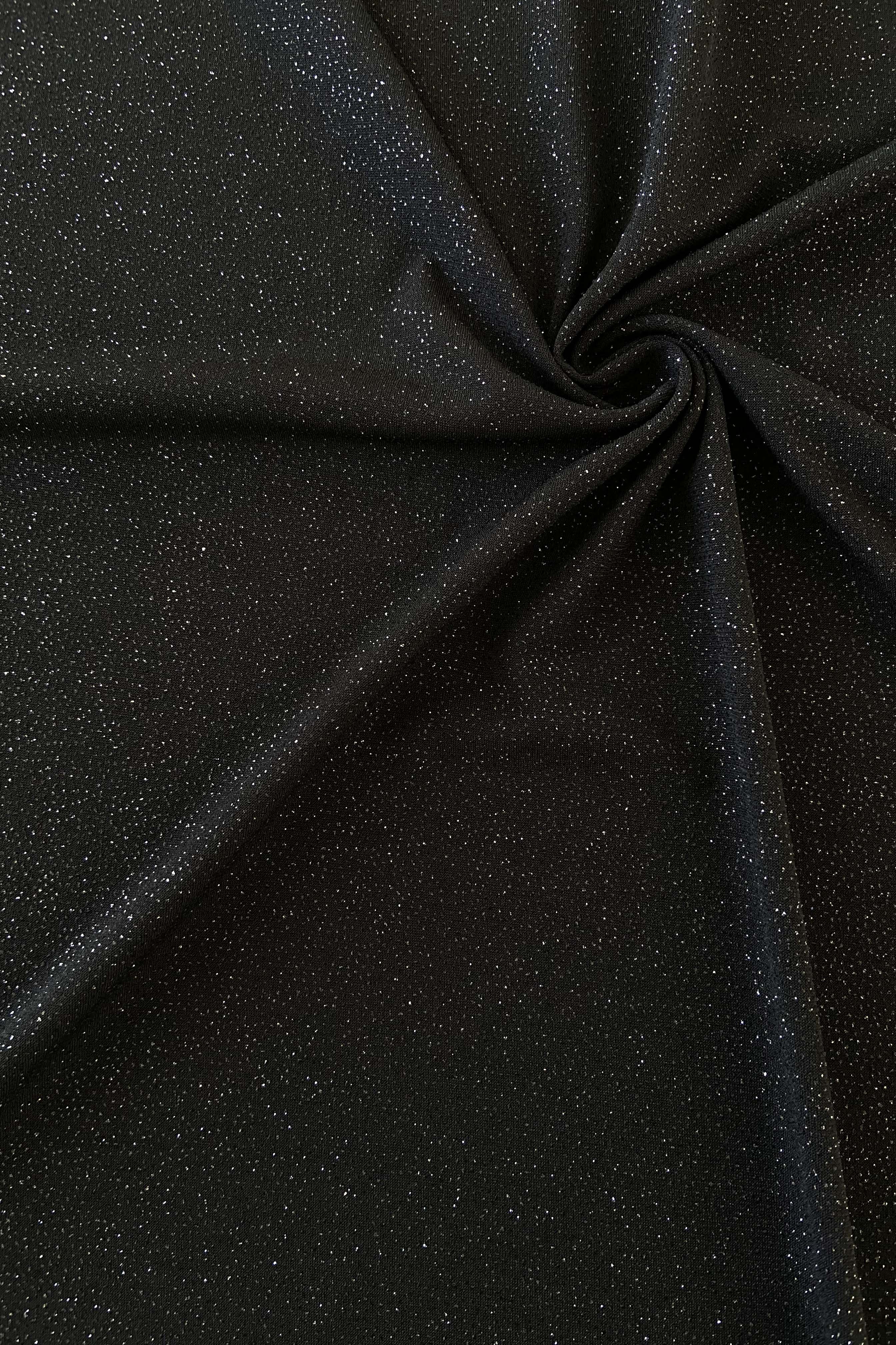Black sequin jersey