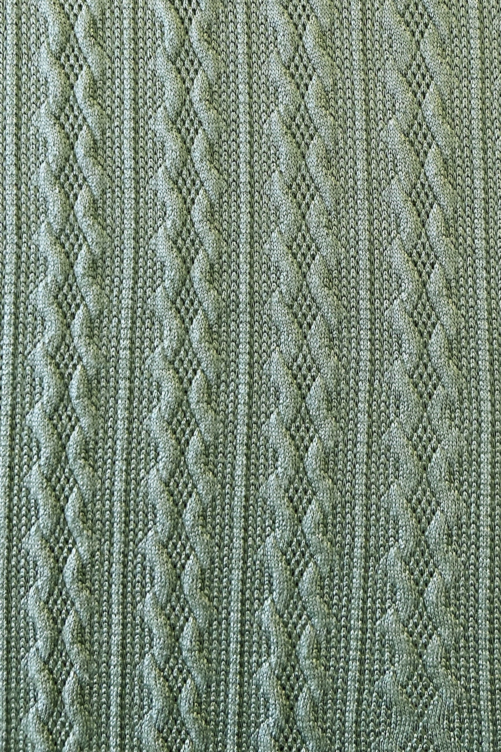 Sage cable knit